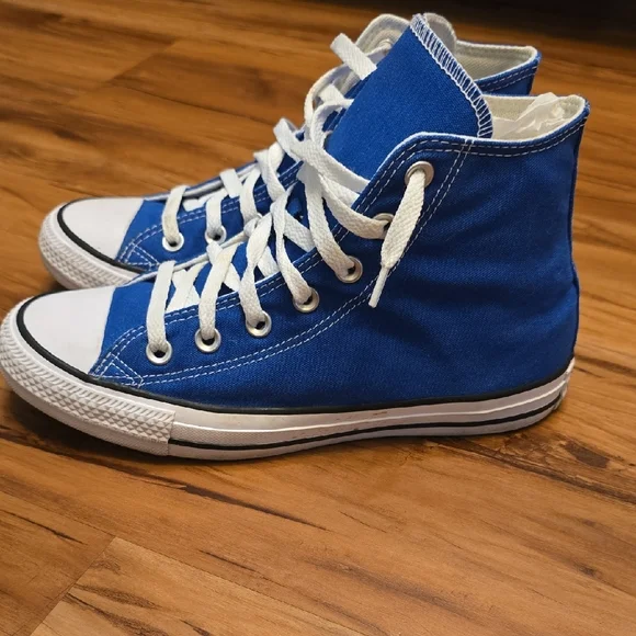 Converse Blue High-Top Sneakers - Picture 2 of 8